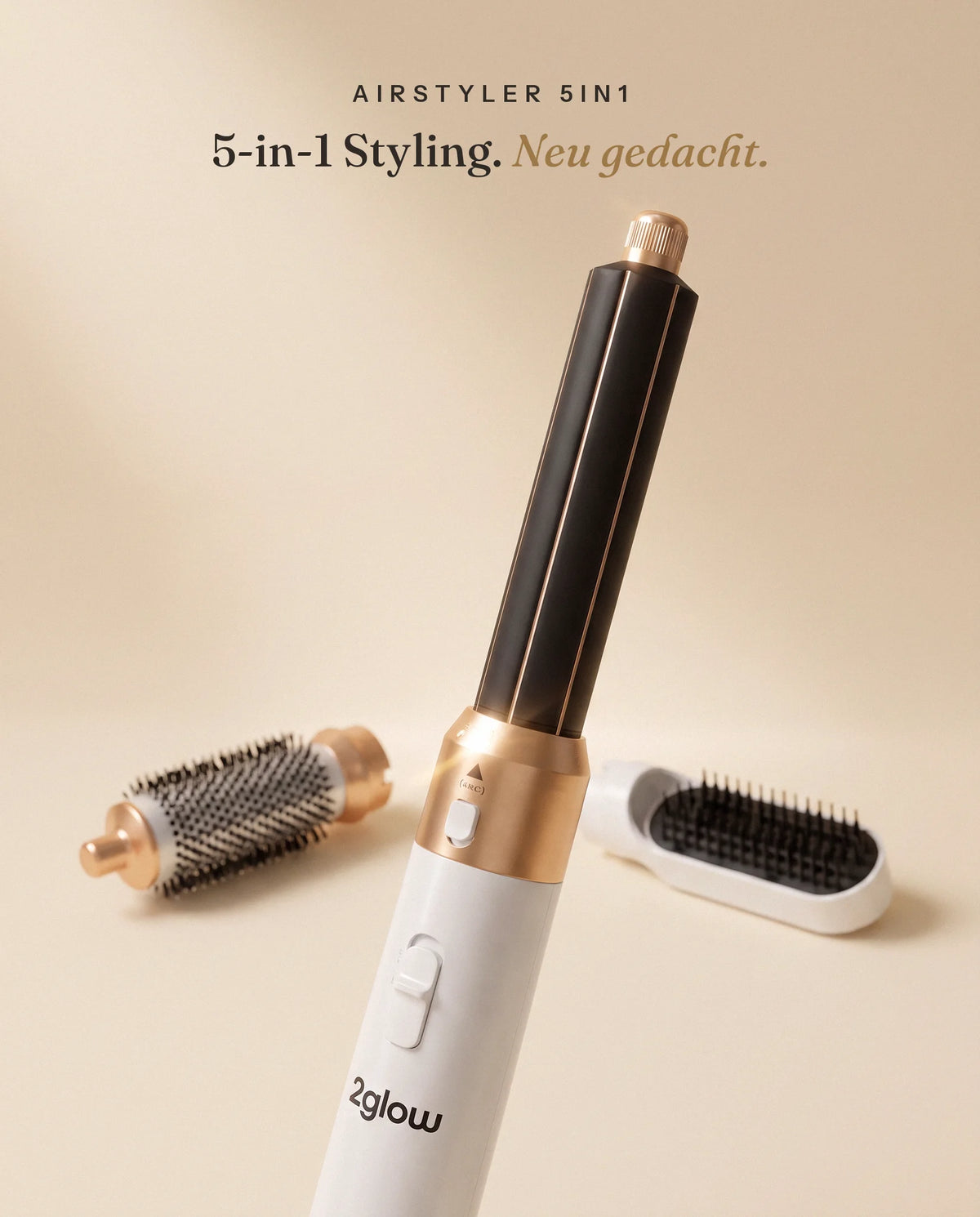 Der 2glow AirStyler 5in1 — 5-in-1 Styling neu gedacht