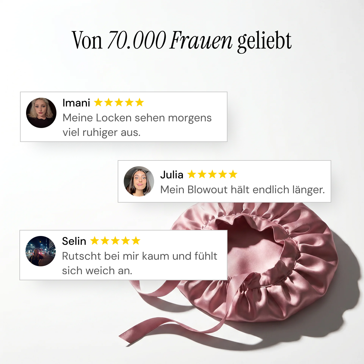 2glow™ SilkBonnet — Seidenhaube zum Schlafen