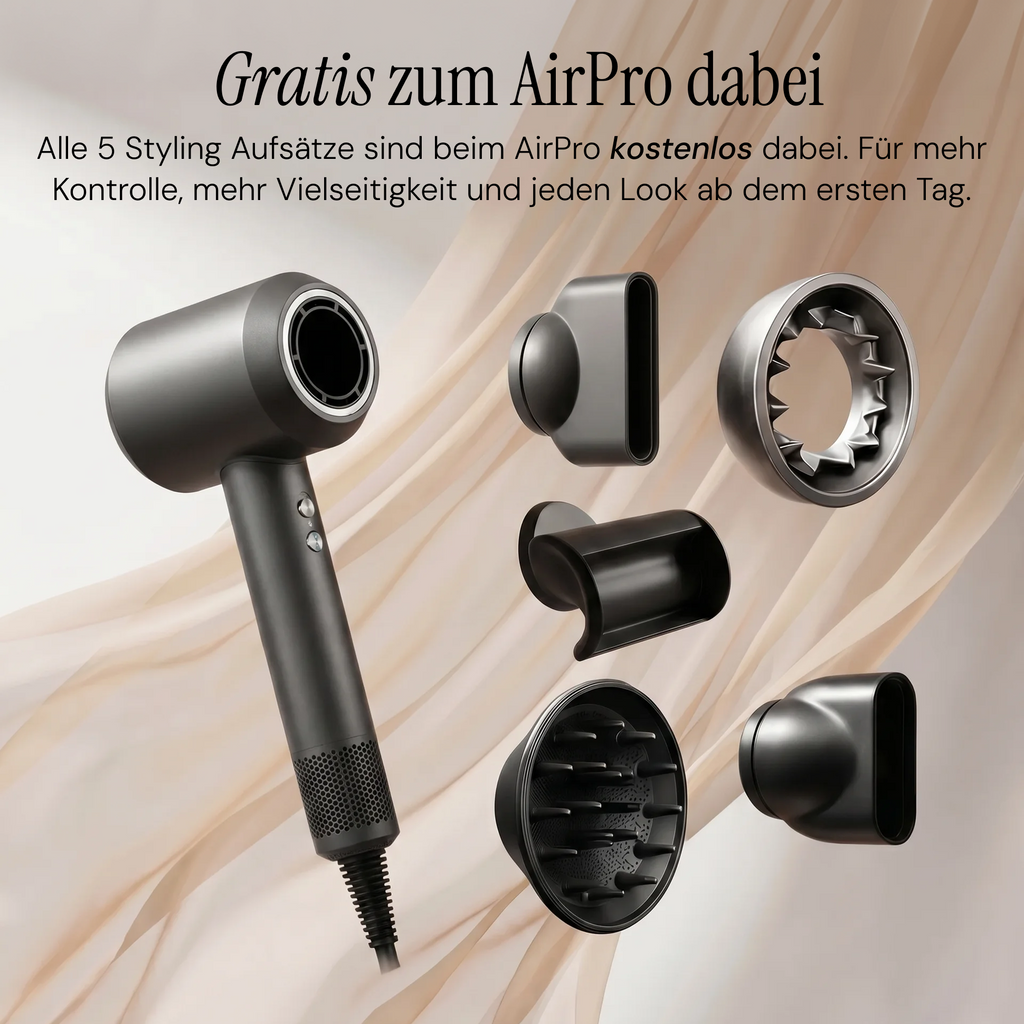 5 Styling-Aufsätze für den 2glow AirPro
