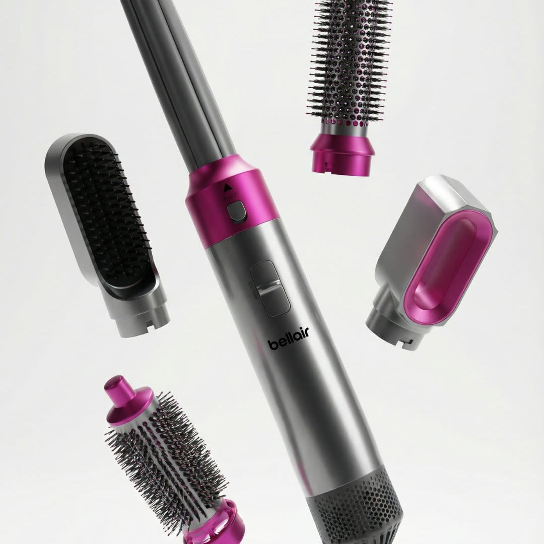 2glow AirStyler Rose Graphite, Aufsätze schwebend